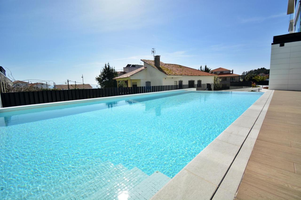 Precioso Apartamento Con Piscina En Sanxenxo Exterior foto